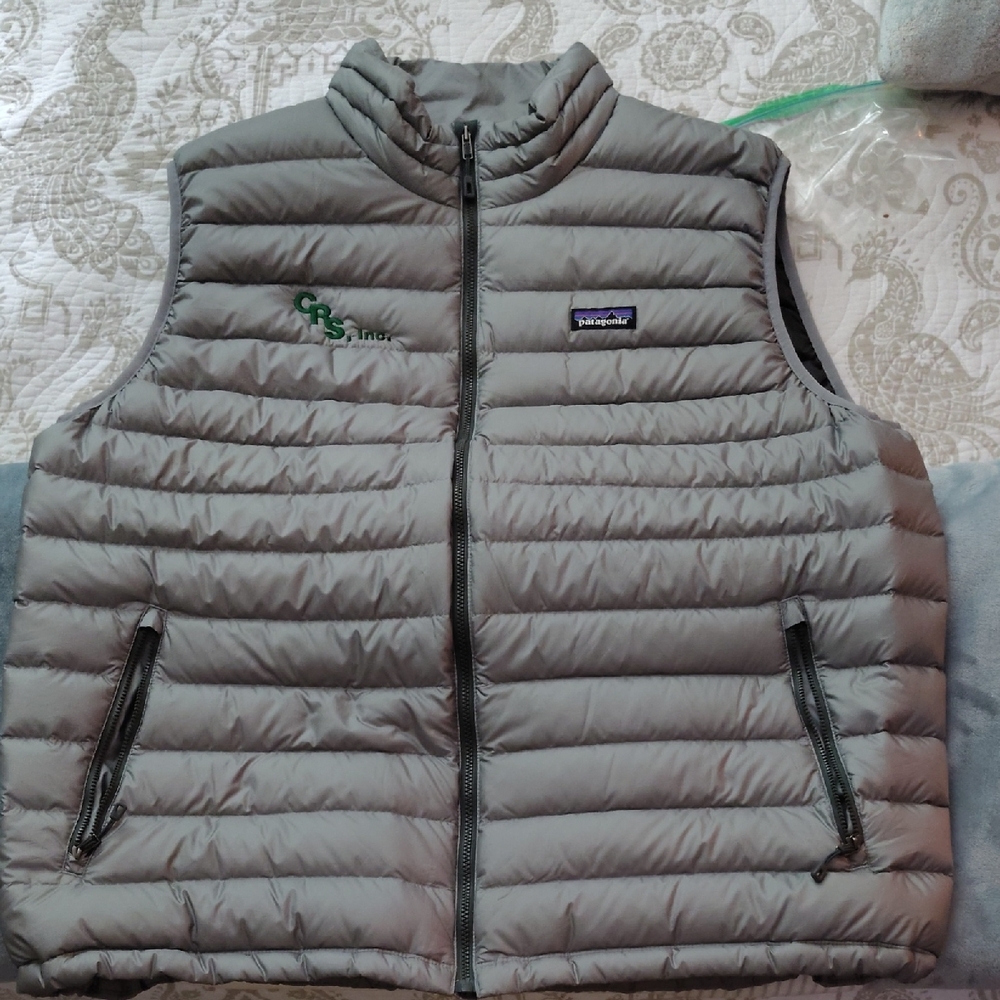 Patagonia Light Gray Quilted Vest